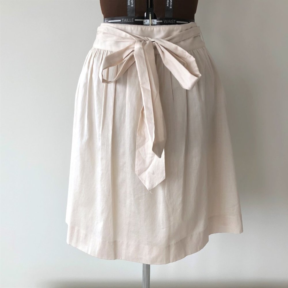 J Crew Midi Dirndl Skirt with Tie
